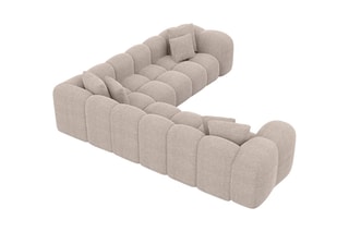 Canapé d'angle Nuvola - Beige