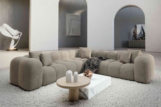 Canapé d'angle Nuvola - Beige foncé