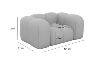 Fauteuil Nuvola Blanc