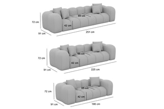 Canapé Nuvola - Beige foncé