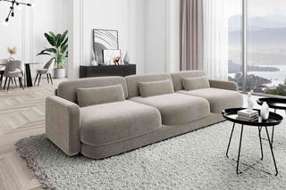 Canapé droit Migala - Beige foncé