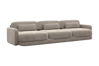 Canapé droit Migala - Beige foncé