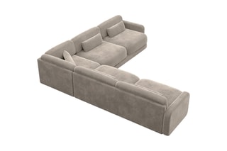 Canapé d'angle Migala - Beige foncé