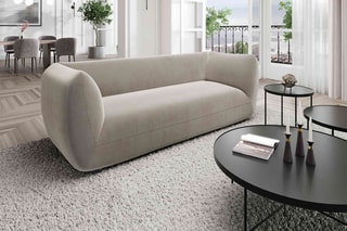 Canapé droit Leroy - Beige foncé