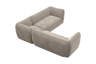 Canapé d'angle Leroy - Beige foncé