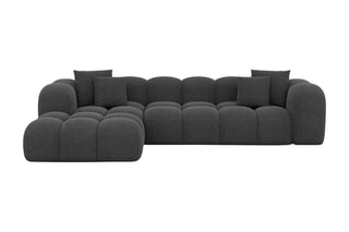 Canapé d’angle gauche Nuvola - Anthracite