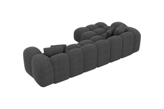 Canapé d’angle gauche Nuvola - Anthracite