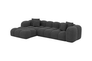 Canapé d’angle gauche Nuvola - Anthracite