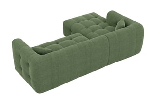 Canapé d'angle gauche Baloo - Vert