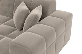 Canapé d'angle Cardano - Beige foncé