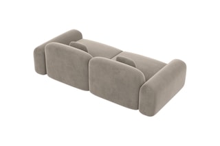Canapé droit Labucca - Beige foncé