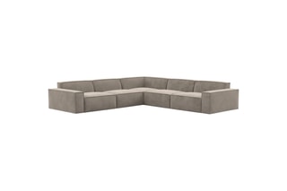 Canapé d'angle Lionel - Beige foncé