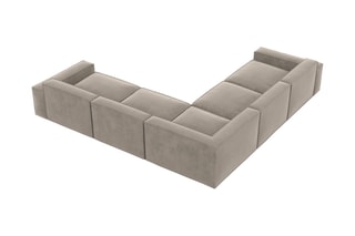 Canapé d'angle Lionel - Beige foncé