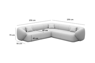 Canapé d'angle Maitano - Beige foncé