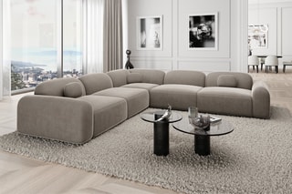 Canapé d'angle Labucca - Beige foncé