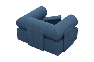 Fauteuil Ragusa Bleu foncé