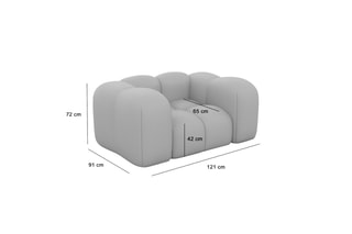 Fauteuil Nuvola - Gris clair