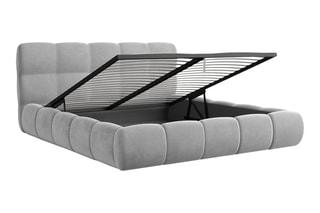 Lit-coffre Fabia - Gris clair