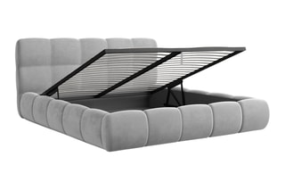 Lit-coffre Fabia - Gris clair