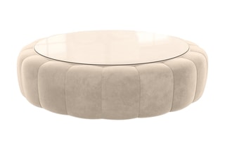 Table basse ronde Nuvola - Crème