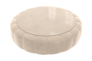 Table basse ronde Nuvola - Crème