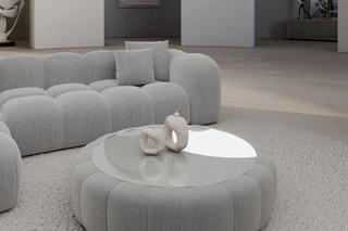 Table basse ronde Nuvola - Gris clair