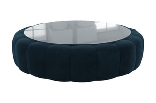 Table basse ronde Nuvola - Bleu foncé