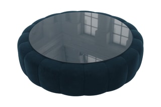 Table basse ronde Nuvola - Bleu foncé