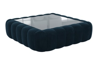 Table basse carrée Nuvola - Bleu foncé
