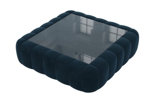 Table basse carrée Nuvola - Bleu foncé