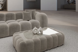 Table basse rectangulaire Nuvola - Beige foncé
