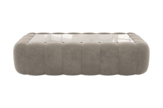 Table basse rectangulaire Nuvola - Beige foncé