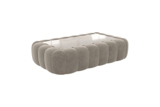 Table basse rectangulaire Nuvola - Beige foncé