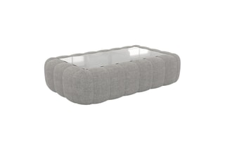Table basse rectangulaire Nuvola - Gris clair