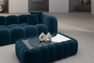 Table basse rectangulaire Nuvola - Bleu foncé