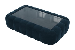 Table basse rectangulaire Nuvola - Bleu foncé