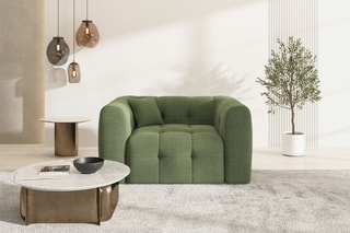 Fauteuil Baloo - Vert - En tissu structuré