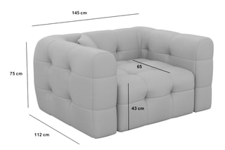 Fauteuil Baloo - Vert - En tissu structuré