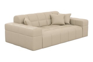Canapé Cardano - Beige - 2 places - En cuir