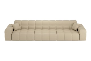 Canapé Cardano - Beige - 4 places - En cuir