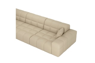 Canapé Cardano - Beige - 4 places - En cuir