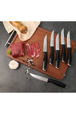 6 Roestvrijstalen Steakmessen 3CR13 Lumin - 22,3 cm