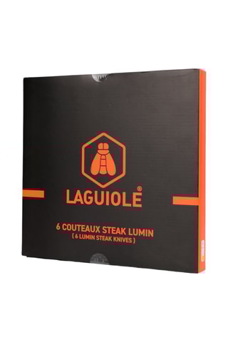 6 Roestvrijstalen Steakmessen 3CR13 Lumin - 22,3 cm