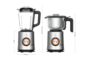 2-in-1 Roestvrijstalen Blender - 2,5 l