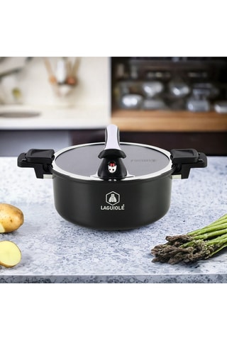 Snelle Roestvrijstalen Stoompan   28 cm - 6,6 l
