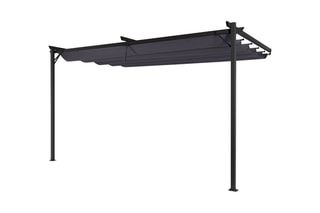 Pergola avec toit rétractable et 2 stores Marina - 39 x 22 x 27 m