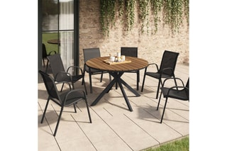 Table de jardin Milazzo - 120 x 75 x 120 cm
