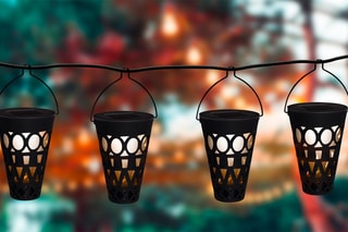 4 balises solaires LED - Blanc