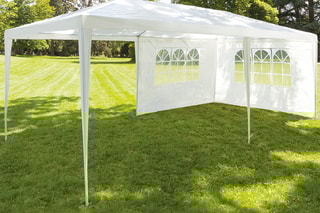 Tente de réception extérieure - Blanc - 6 x 2,5 x 3 m