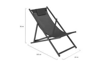 2 chiliennes - 102 x 82 x 61 cm